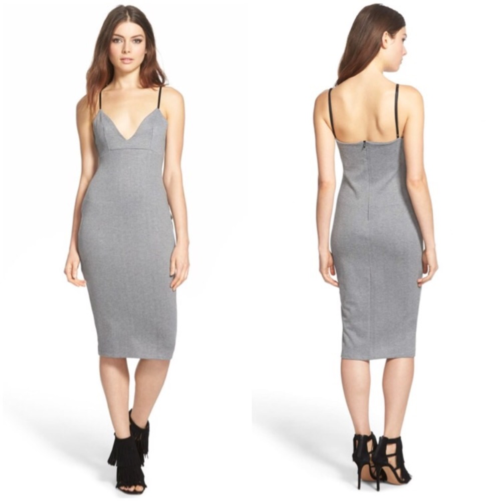 NWT Missguided V-Neck Midi Dress